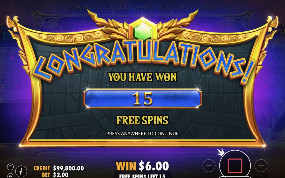 Fria spins där TOTAL MULTIPLIER-räknaren står kvar